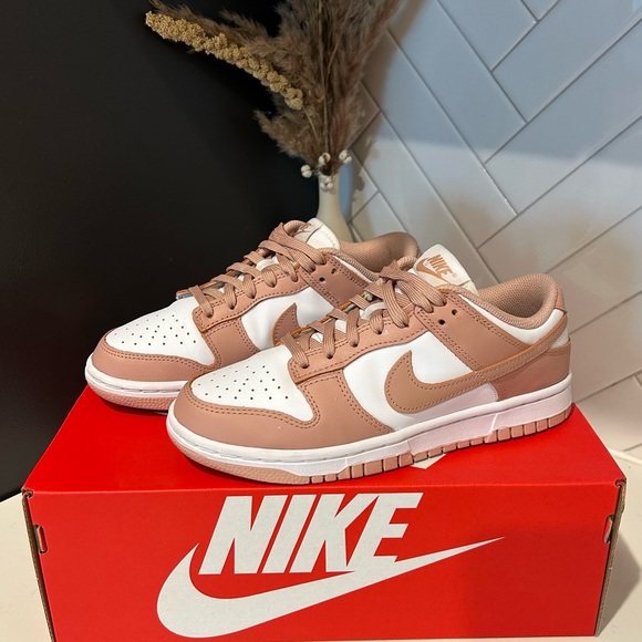 Nike Shoes - NIKE Dunk Low 🌹 White/Rose Whisper